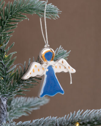 Anjel - modrý - záves